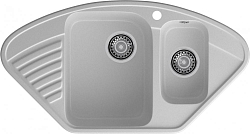 GranFest QUARZ (ECO-14) Мойка угл.1,5 чаш. 930*500 (серый) 250_100_Array